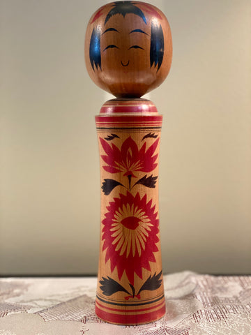 Vintage squeaky head kokeshi #21